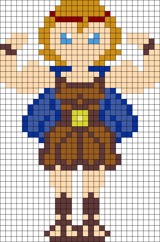 Hercules Perler Bead Pattern / Bead Sprite - Central City Brewing Co Ltd (610x925), Png Download