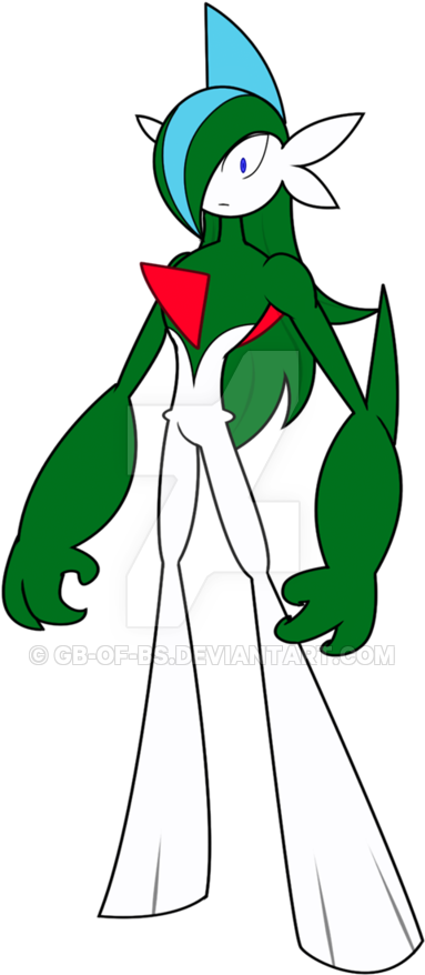 135kib, 400x920, Gallade By Gb Of Bs-d2hf7c2 - Buff Gallade (400x920), Png Download