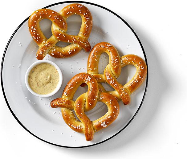 Soft Pretzel - Alt Attribute (607x518), Png Download