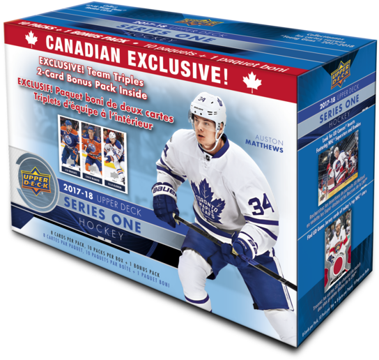 2017-18 Upper Deck Series 1 Team Triple Blaster Box - Upper Deck Series 1 Mega Box Hockey 2017 18 (600x550), Png Download