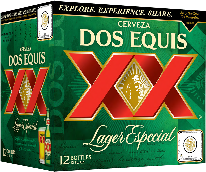 Free Dos Equis Bottle Png - 12 Pack Xx Lager (900x732), Png Download