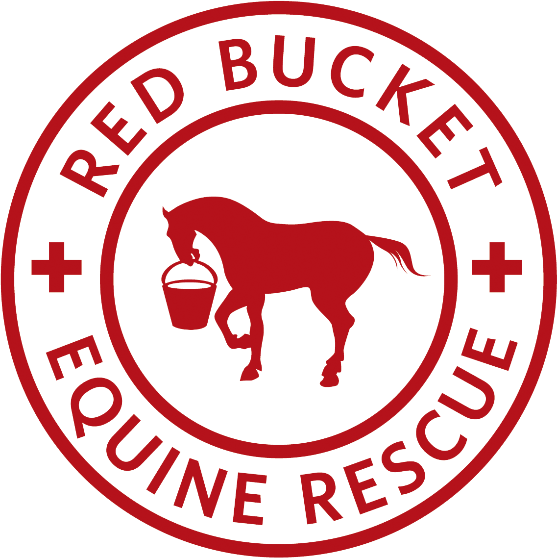Igive - Red Bucket Equine Rescue Logo (1331x1314), Png Download