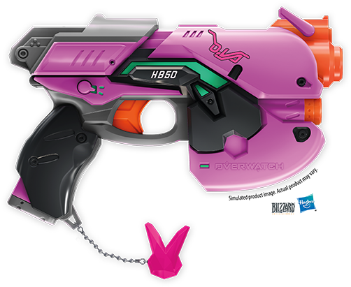 Activision Blizzard Recently Inked Deals With Hasbro - D Va Nerf Gun (680x510), Png Download
