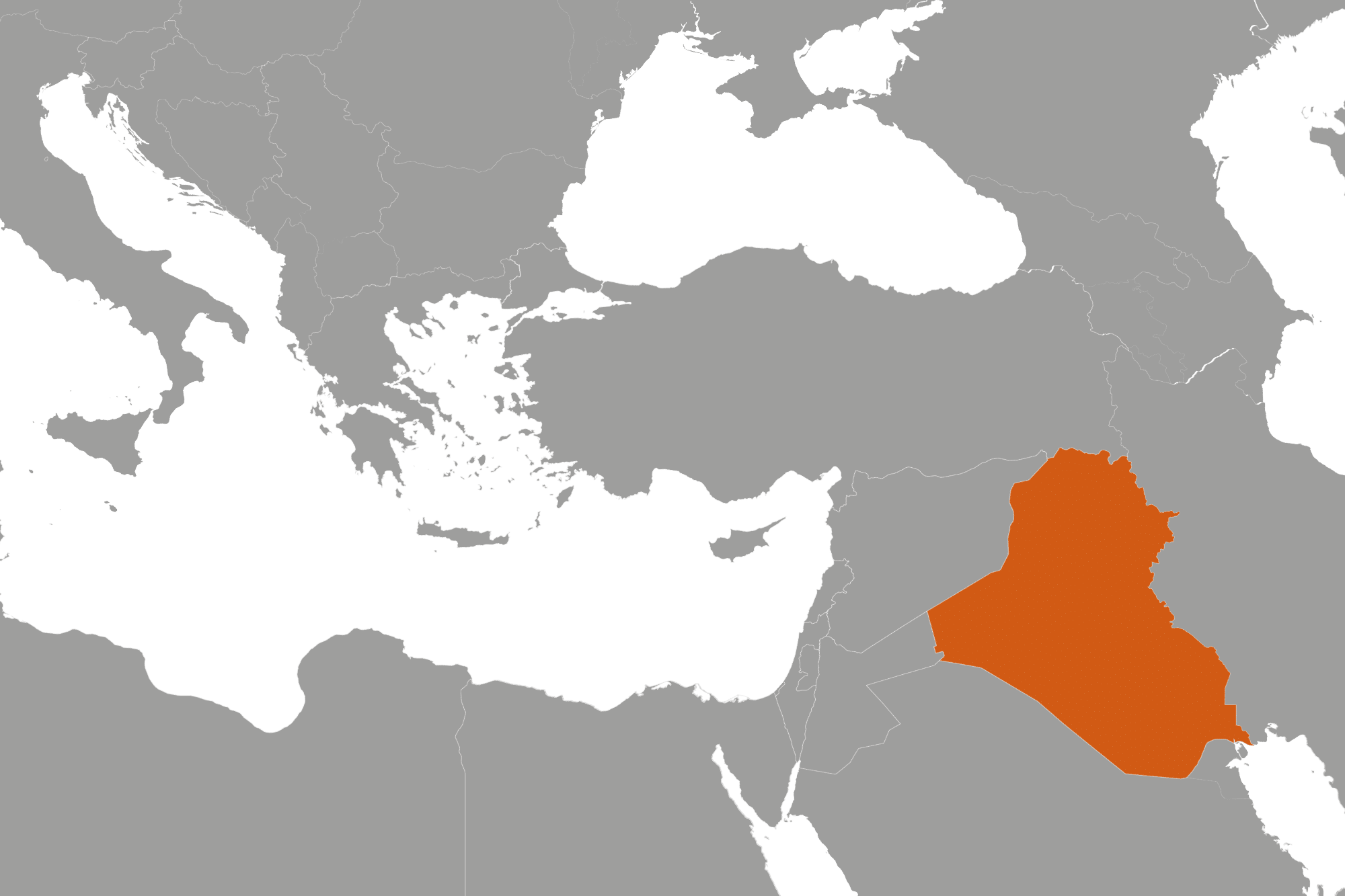 Iraq Mediterranean Sea Silhouette Full Size Png Download Seekpng