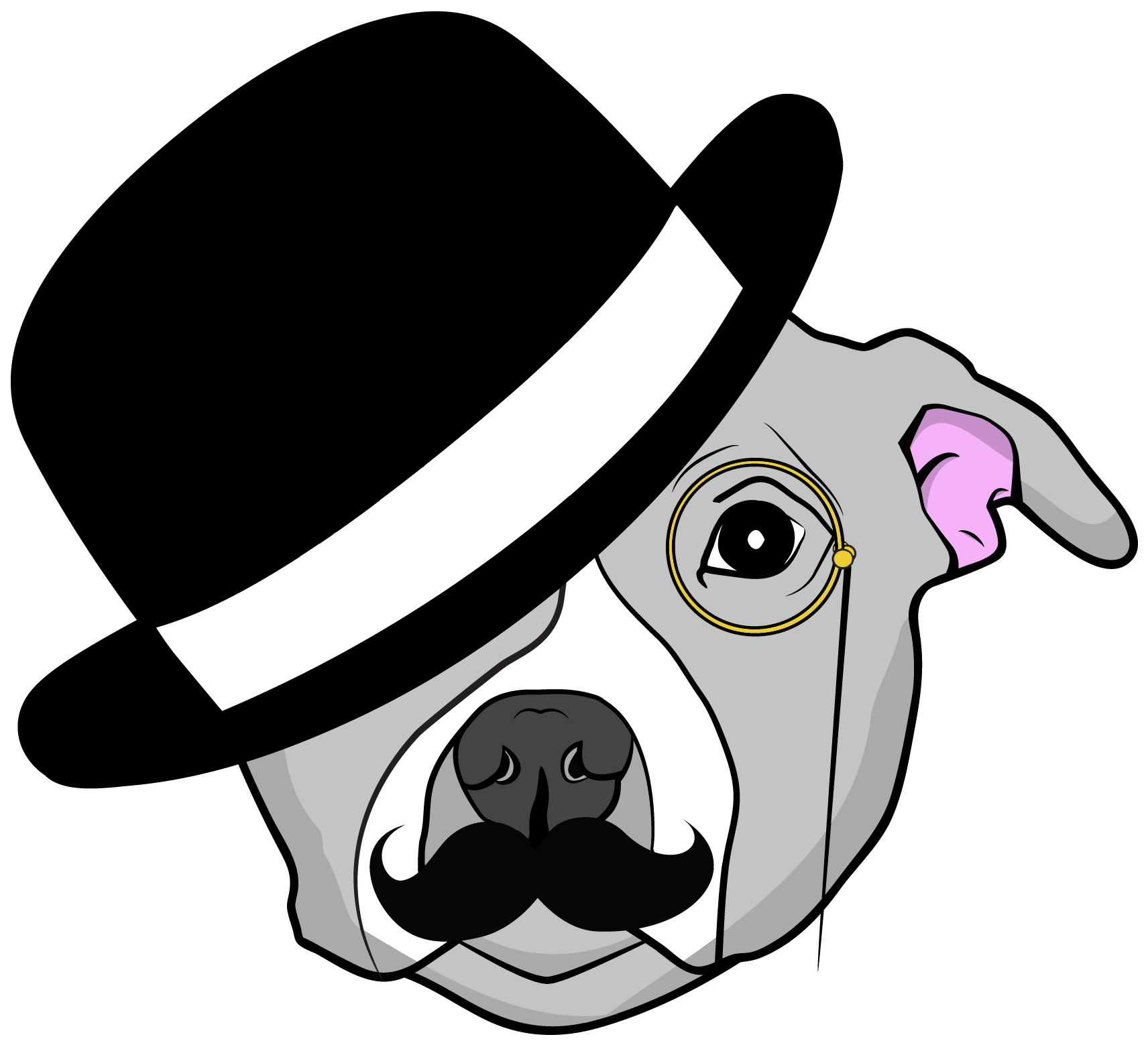 Distinguished K-9 - Dog (1721x1568), Png Download