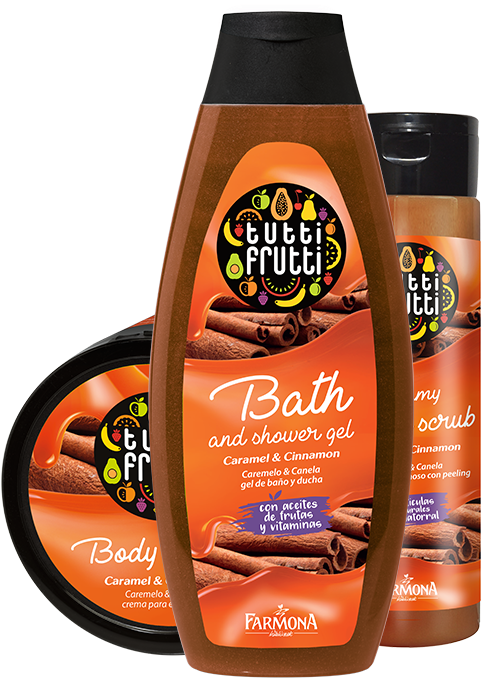 Tutti Frutti Caramel&cinnamon - Farmona Tutti Frutti Kiwi & Carambola Shower (600x700), Png Download