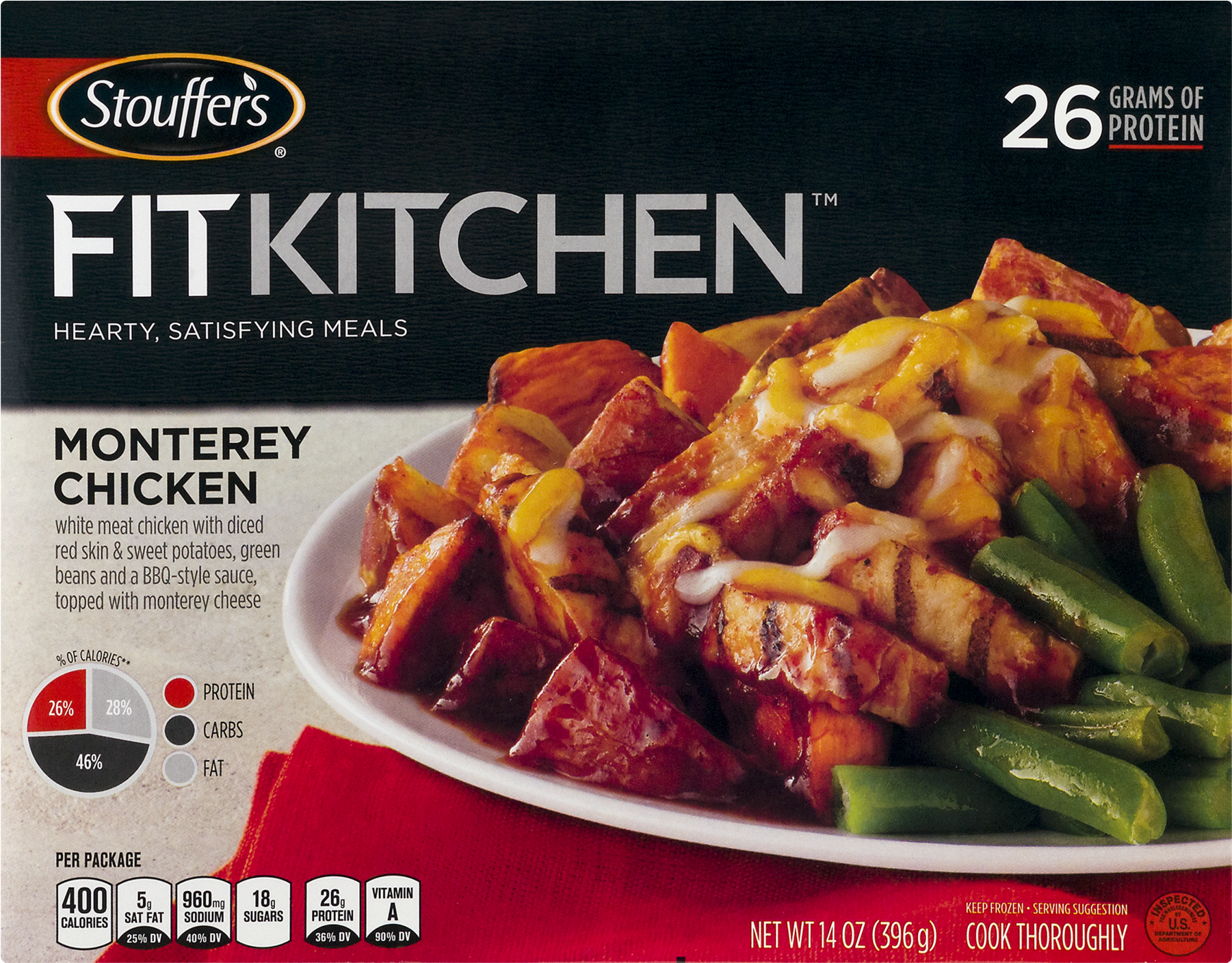 Stouffers Fit Kitchen Monterey Chicken Meal (1800x1800), Png Download