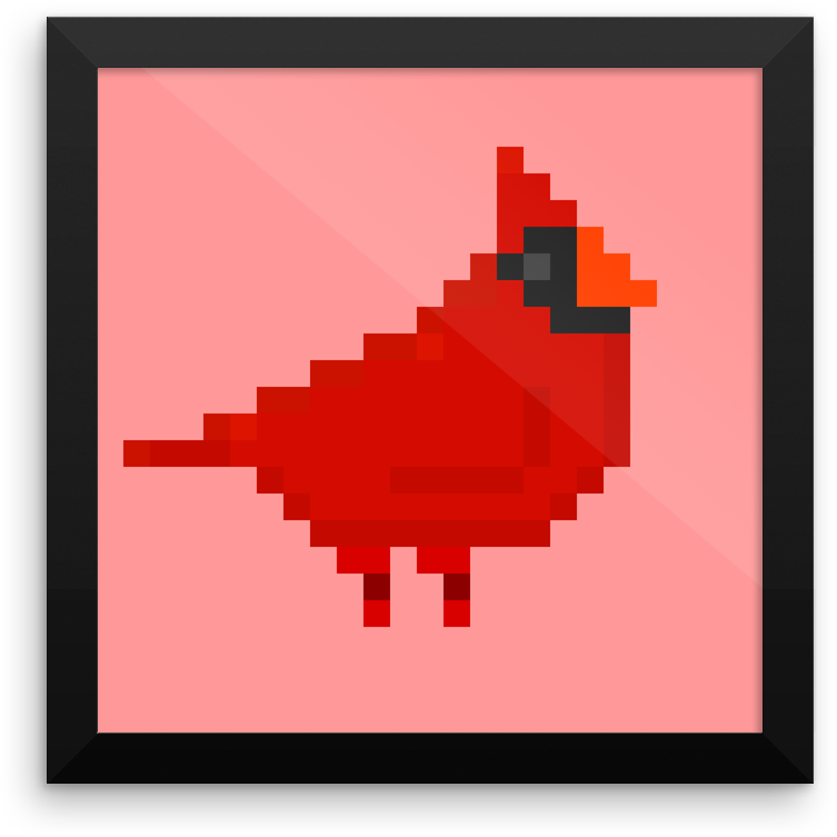 Framed Poster Wall Mockup - Mog Pixel Art Gif (1000x1000), Png Download