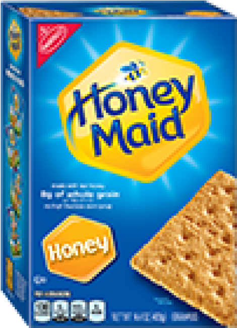 Honey Maid Honey Grahams 14oz - Honey Maid Graham Crackers (650x650), Png Download