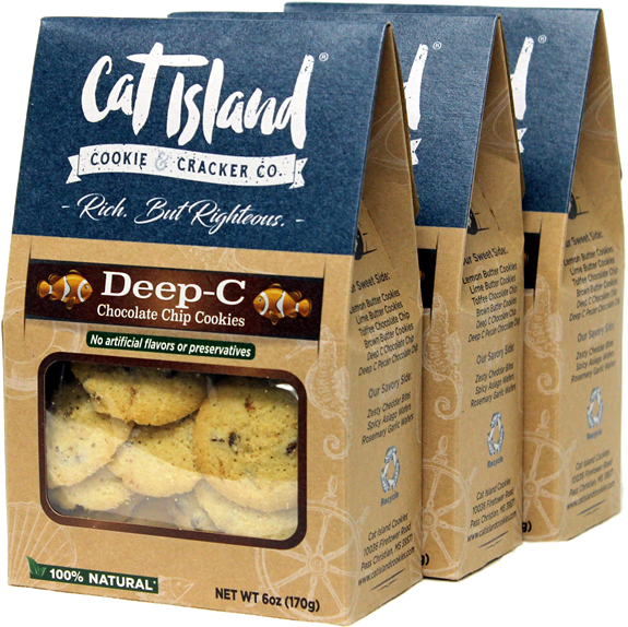 Deep C Chocolate Chip Cookies - Cookie (600x600), Png Download