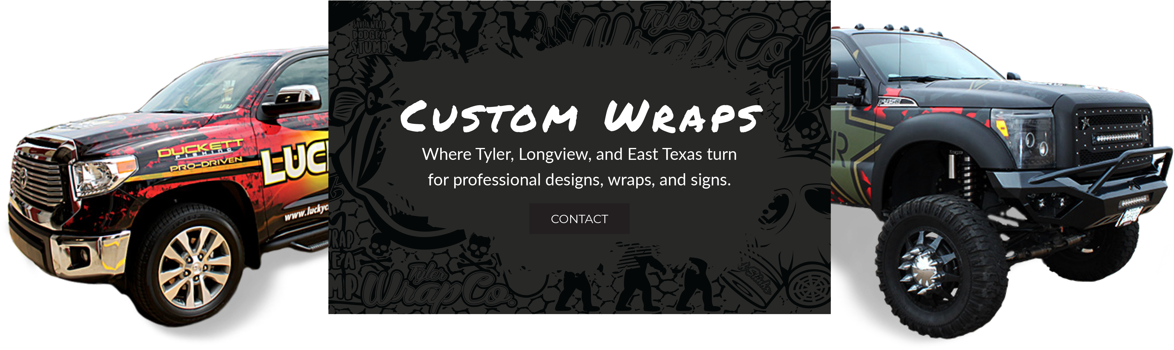 Custom Vehicle Wraps - Wrap Advertising (4000x1367), Png Download