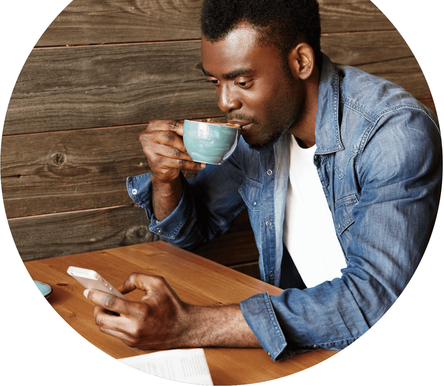 Africa People Taking Coffee (1441x1253), Png Download