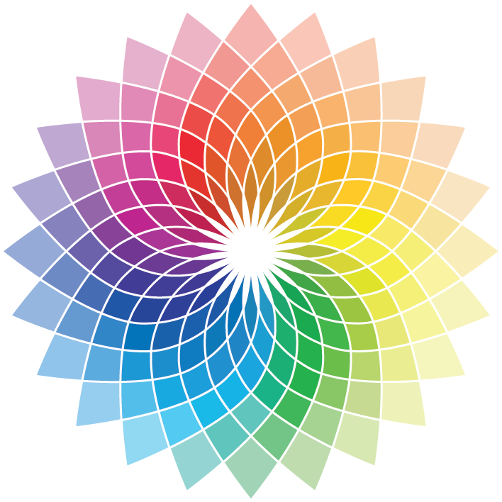 Color Spectrum Flower - Color Spectrum Png (708x708), Png Download