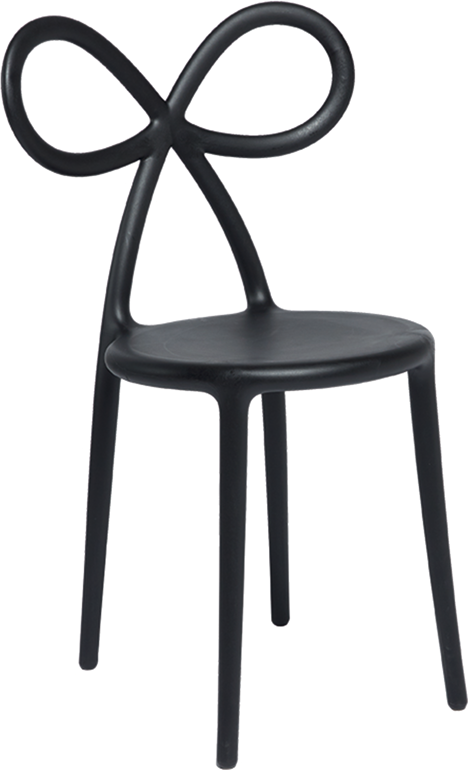 01 Qeeboo Ribbon Chair By Nika Zupanc Black - Chair (2048x2048), Png Download