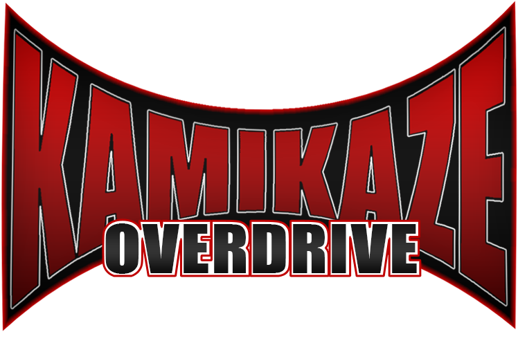 Kamikaze Overdrive Logo White - Logo (792x504), Png Download