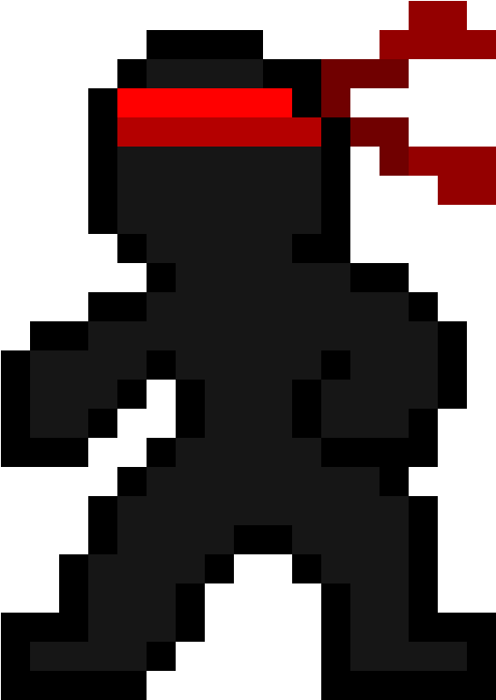 Maybe - A Ninja - Pixel Art (1024x1024), Png Download