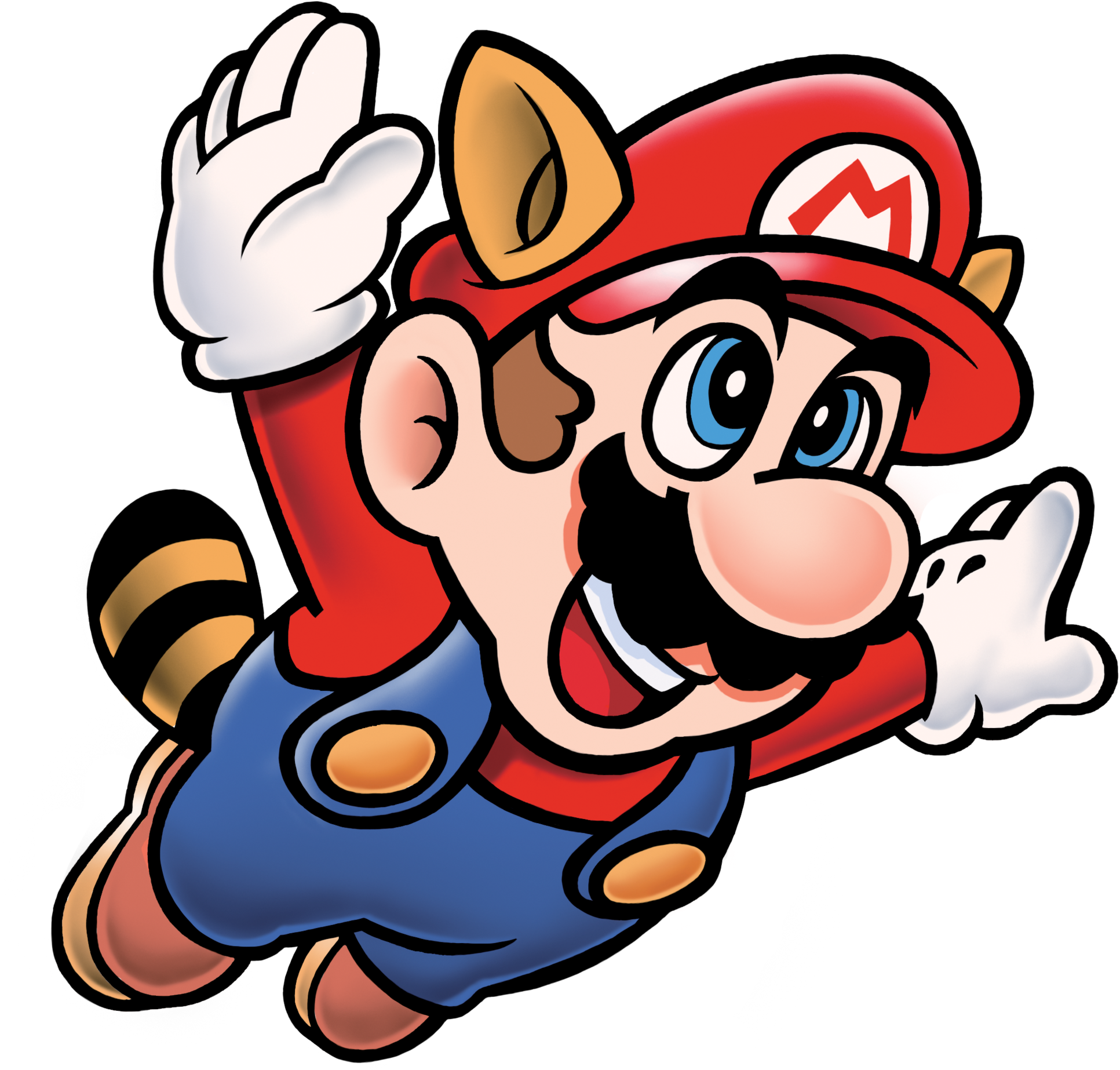Raccoon Mario Artwork - Super Mario Bros 3 Mario Art (2000x2001), Png Download