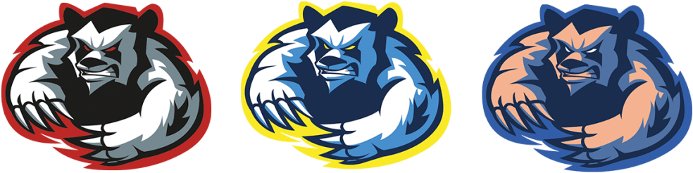 Resultado De Imagen De Bear Mascot Logos - Emblem (1024x341), Png Download