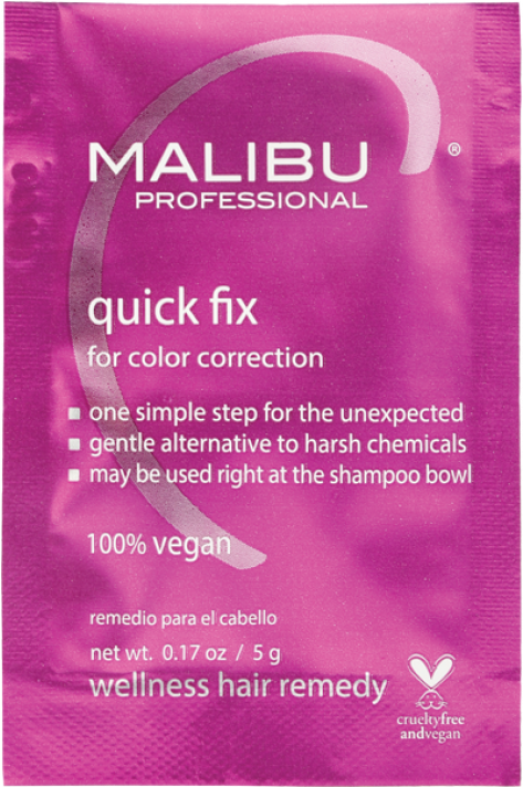 Malibu C Quick Fix For Color Correction - Malibu Quick Fix For Color Correction Wellness Remedy (600x711), Png Download