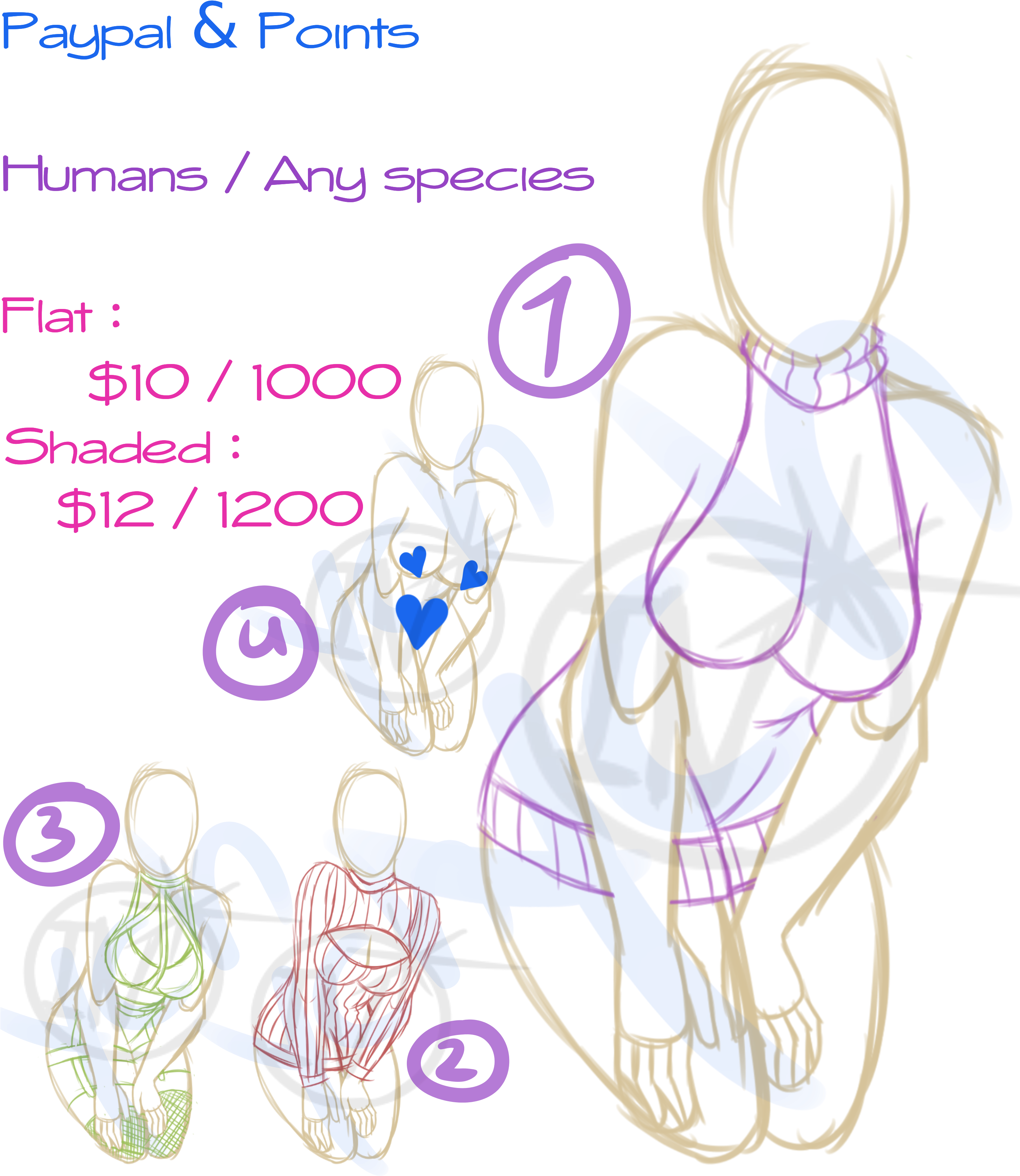 [ych] Pose 2 (3000x3500), Png Download