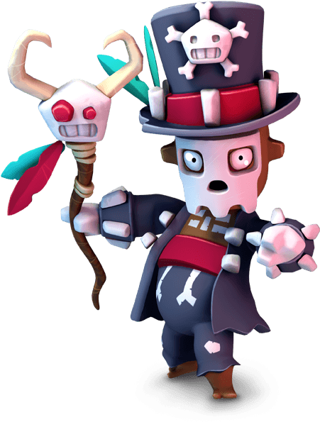Witch Doctor - Clash Royale Witch Doctor (450x690), Png Download