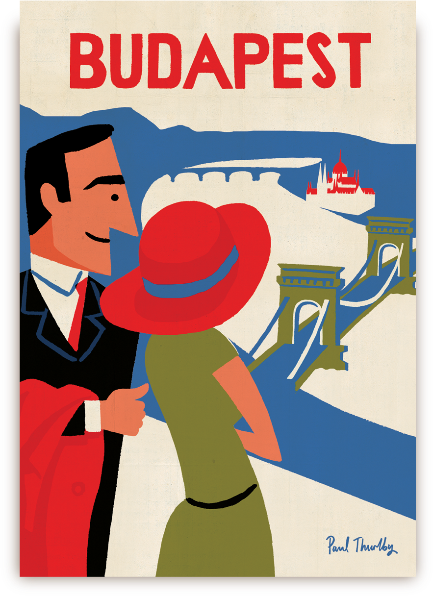 Budapest Postcard - Lagom Design - Budapest Postcard (1400x1500), Png Download