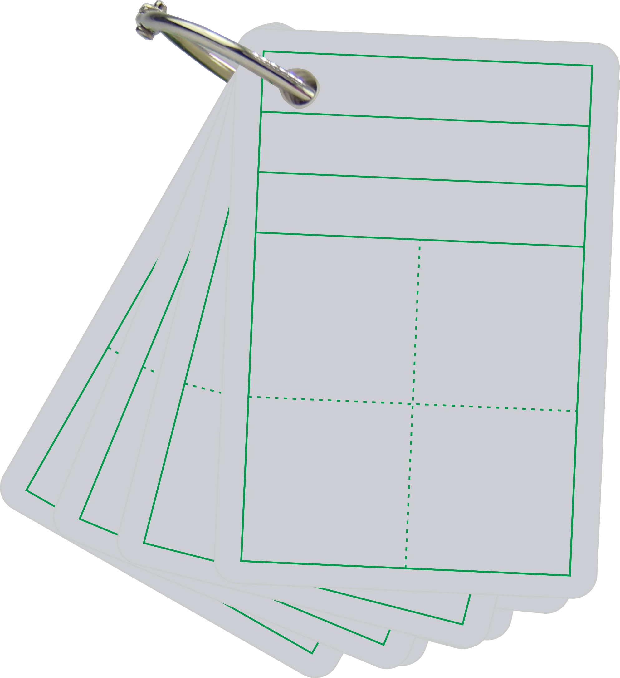 Hole 1 Blank Cards Word Cards Word Cards Pinyin Cards - Paper Product (1987x2173), Png Download