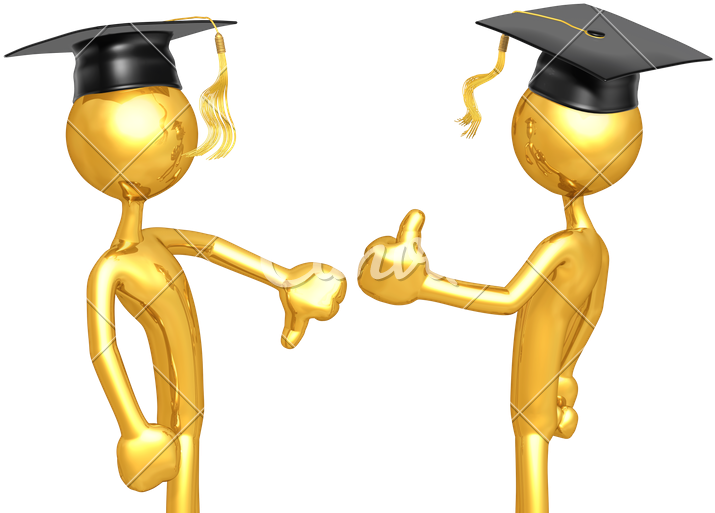 Humanoids With Graduation Caps - Thumb Signal (800x521), Png Download