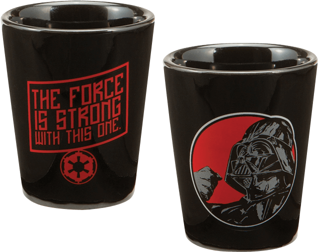 Darth Vader 2 Oz. Ceramic Shot Glasses (set Of 2) (650x650), Png Download