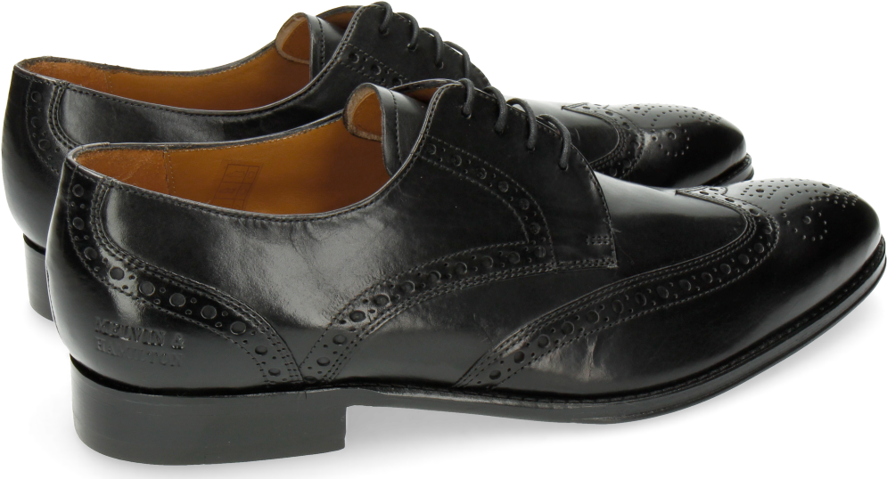 Melvin & Hamilton Kane Smart Laceups Schwarz, Black (1024x1024), Png Download