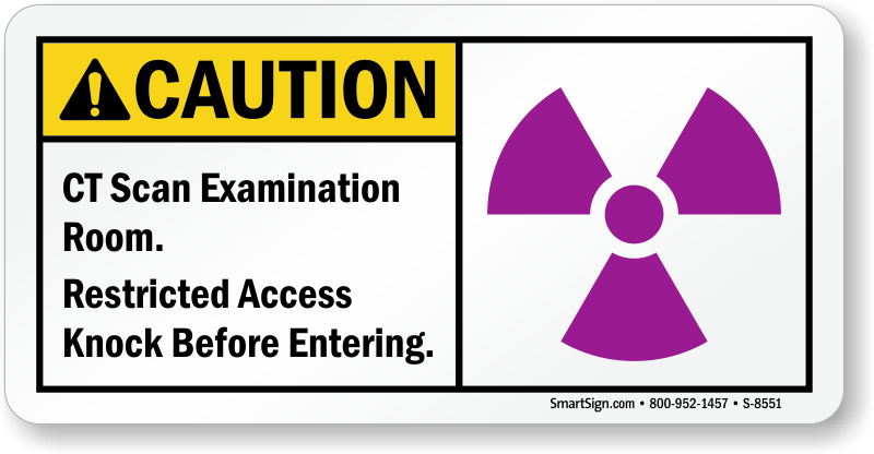 Ct Scan Examination Room Sign - X Ray Room Signs (800x416), Png Download