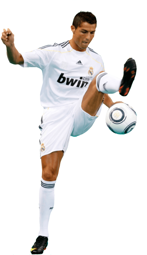 High Ball Ronaldo - C Ronaldo In Real Madrid (695x1024), Png Download