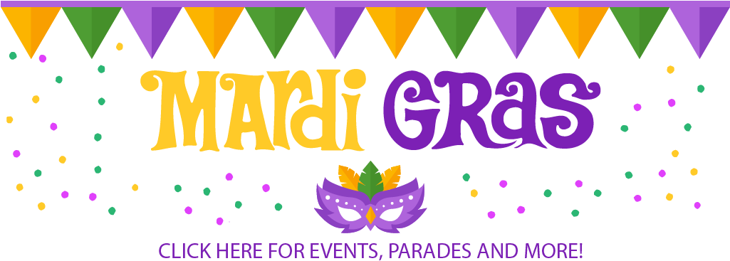 Image - Mardi Gras Party Banner 20' Long (1024x376), Png Download