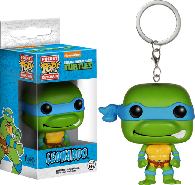 Teenage Mutant Ninja Turtles - Funko Pop Keychain Teenage Mutant Ninja Turtles - Leonardo (650x617), Png Download