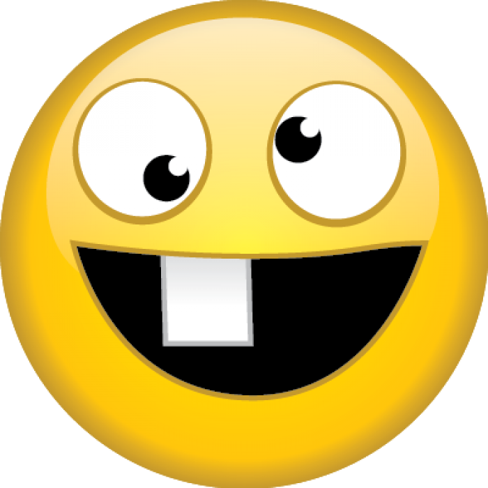 Clip Art Goofy Smiley Face - Smile Emoji Png (700x700), Png Download