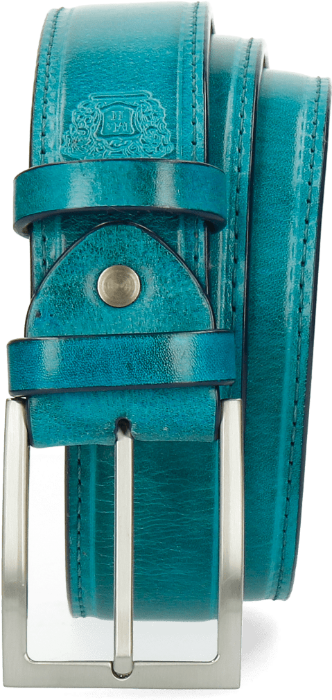 Belts Larry 1 Turquoise Buckle Classic - Melvin & Hamilton (1024x1024), Png Download
