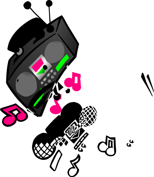 Small - Cartoon Boombox Transparent (522x599), Png Download