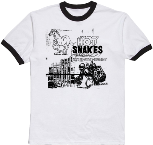 Hot Snakes 'automatic Midnight' Ringer Tee - Hot Snakes Automatic Midnight Cover (600x600), Png Download