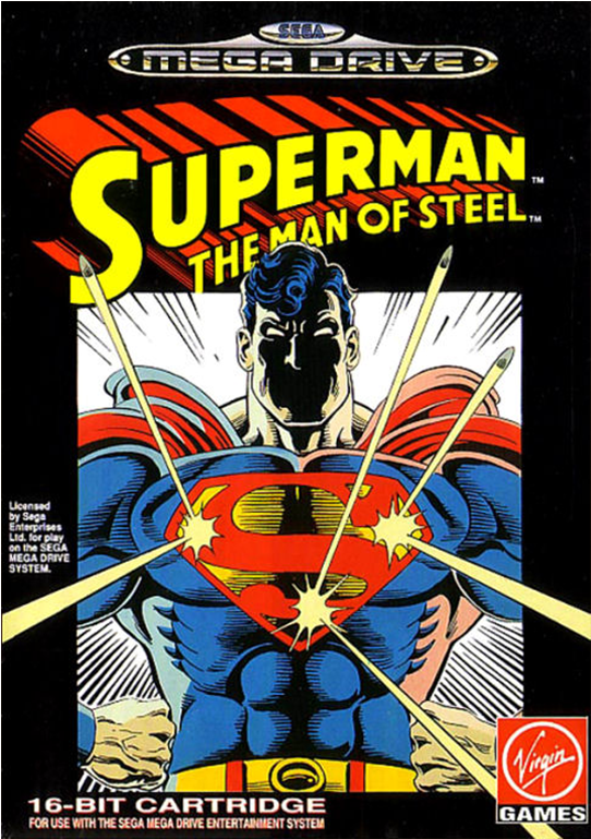 Superman The Man Of Steel Mega Drive (768x768), Png Download