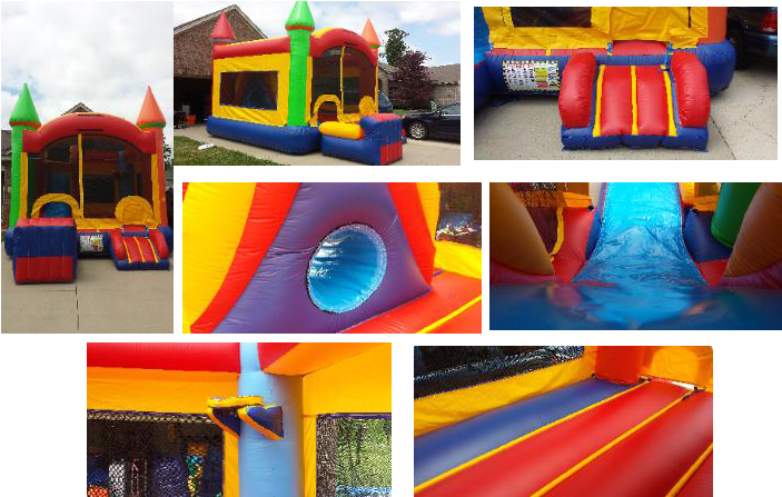 Bounce House Combo - Play (744x534), Png Download