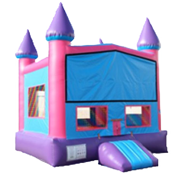 Pink Castle Bounce House (576x576), Png Download