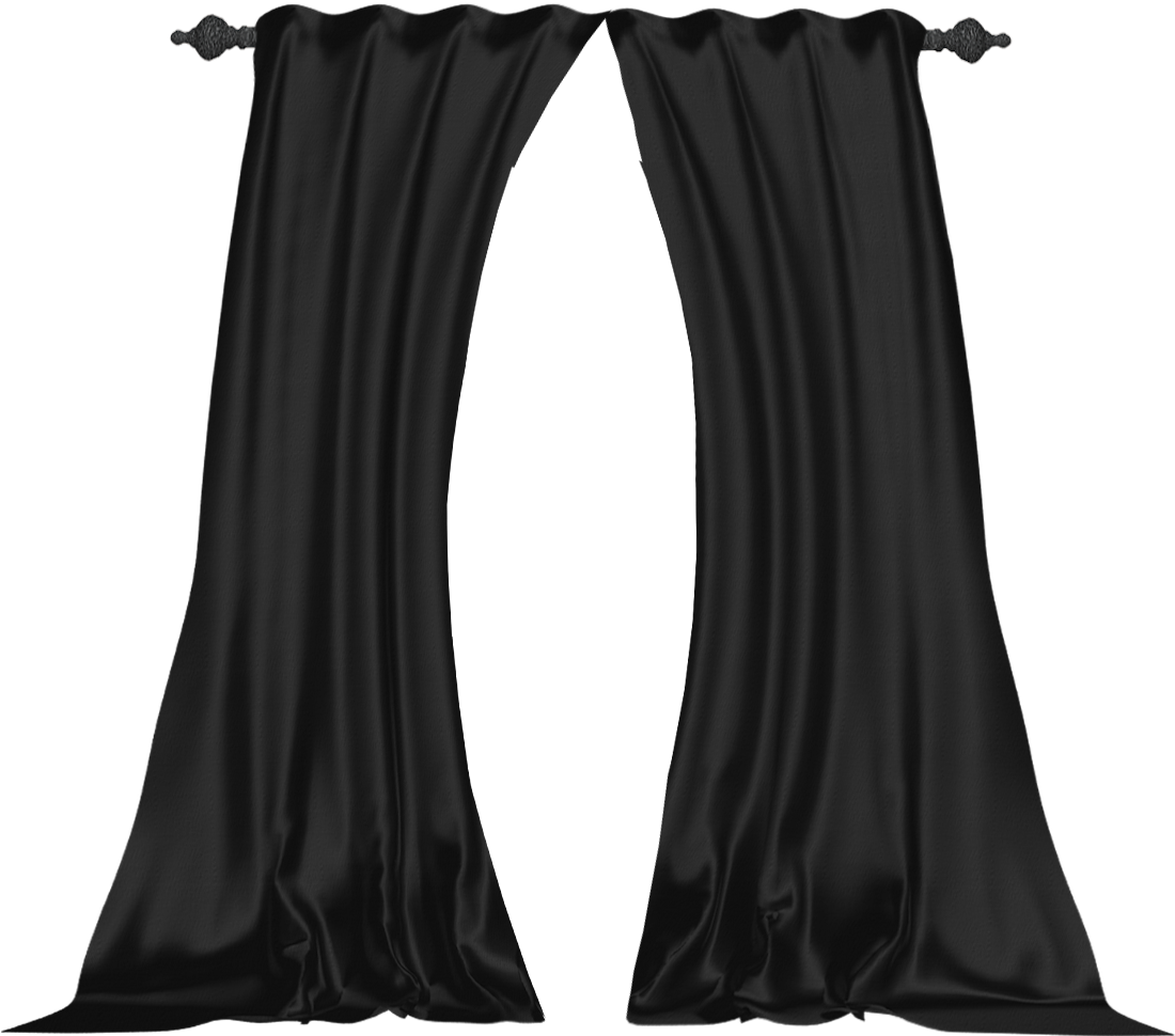 Download Black Curtains Png Curtain Transparent PNG Download SeekPNG