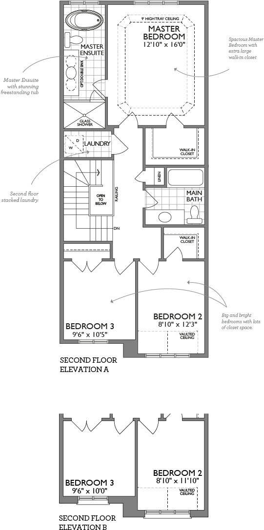 Second Floor - Floor Plan (800x1173), Png Download