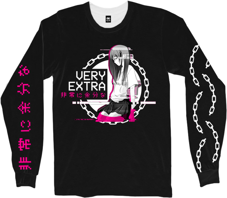 Very Extra Otaku Long Sleeve (1024x1024), Png Download