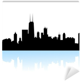 Newyork Skyline Silhouette-vector Wall Mural • Pixers® - Chicago (400x400), Png Download