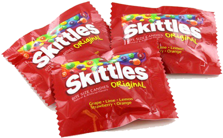Skittles Original Bite Size Candies Fun Size Bags - Skittles Fun Size Approximately 140 Packets 5 Pounds (500x500), Png Download