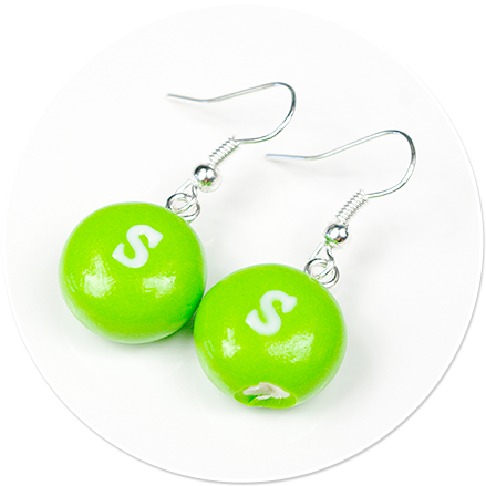 Earrings Candy Skittles - Candy (450x450), Png Download