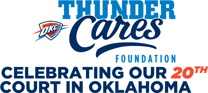 The Oklahoma City Thunder, Through A Partnership With - Oklahoma City (1002x336), Png Download