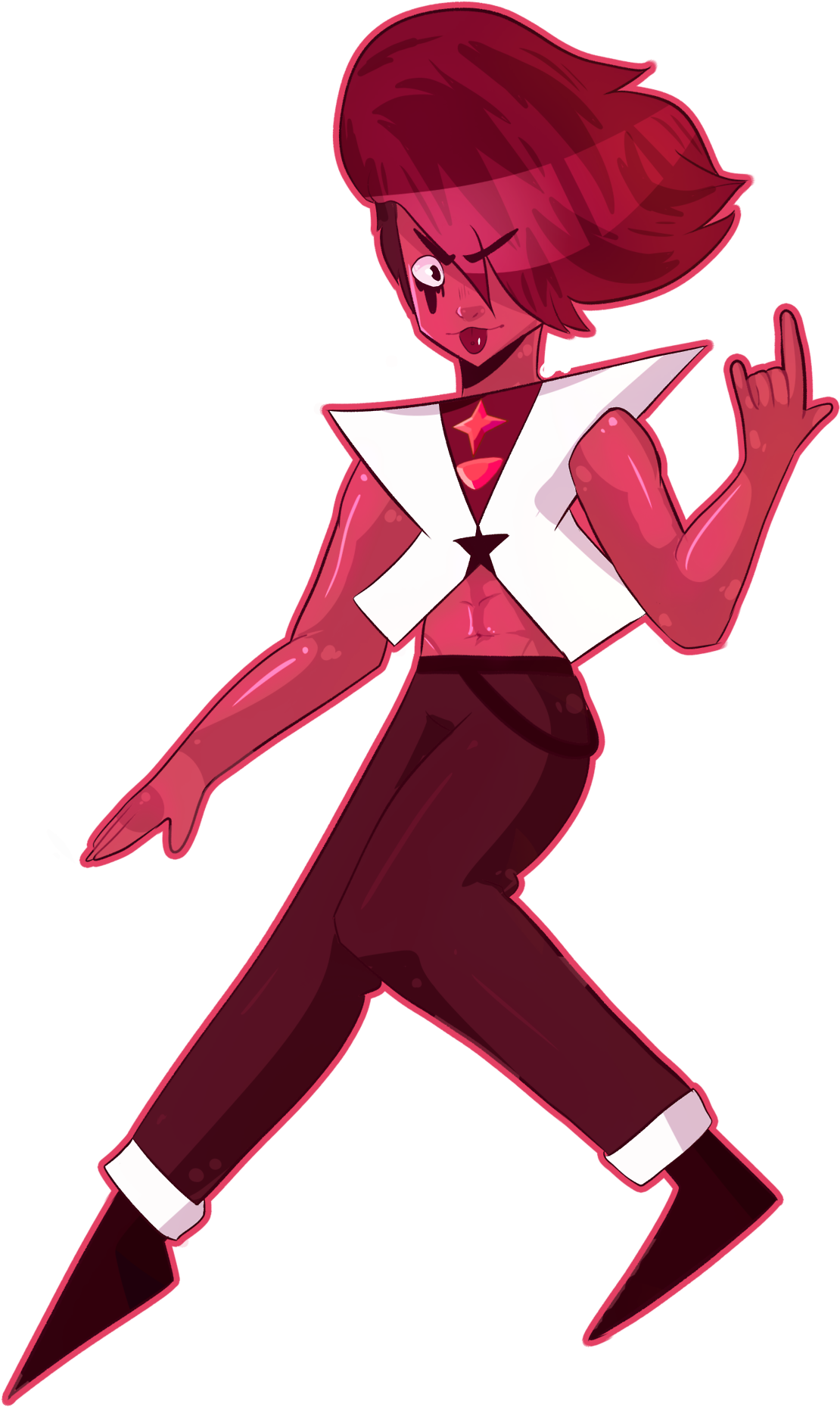 The Fusion Of My Purple Star Moonstone And @gem-flow's - Moonstone (1230x1920), Png Download