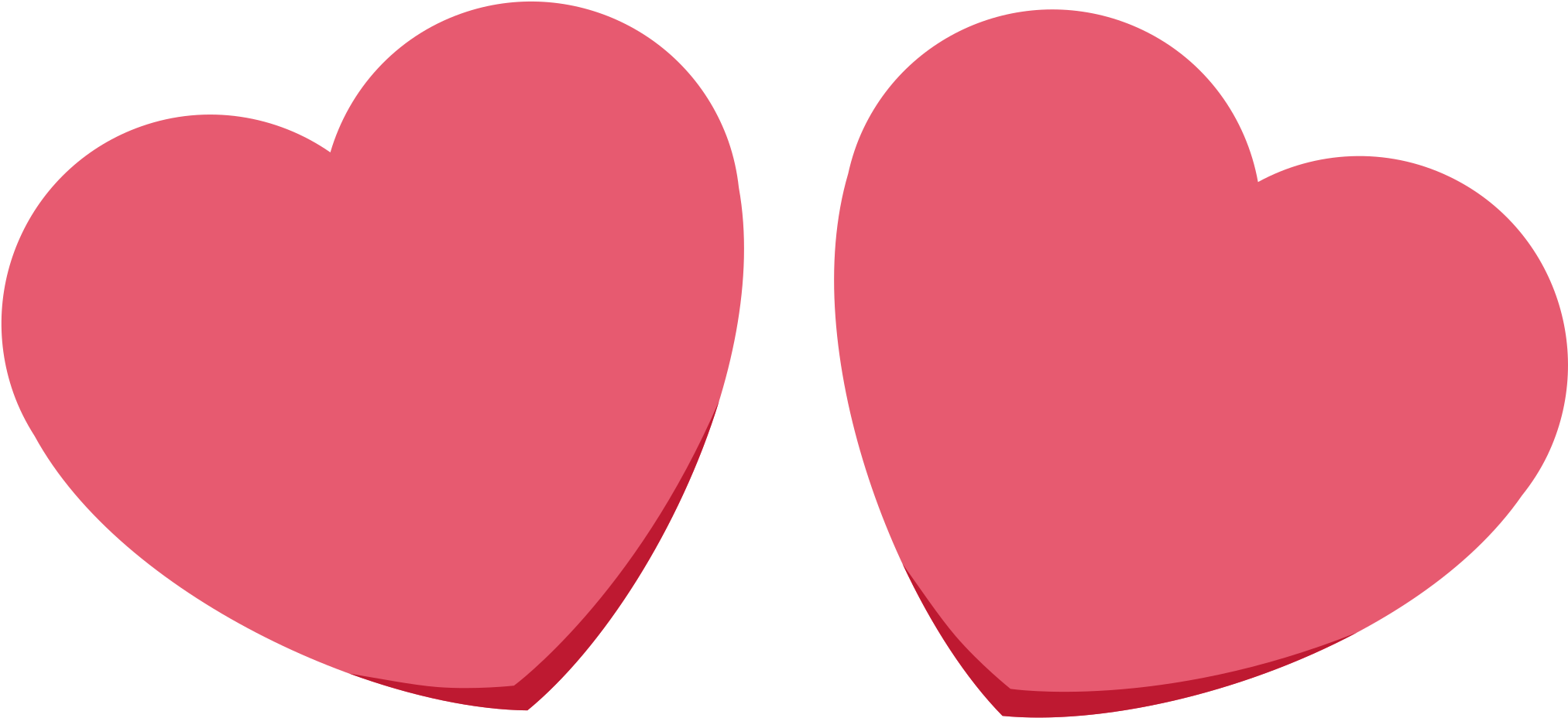 Heart Eyes - Pink Heart Eyes Png (2048x2048), Png Download